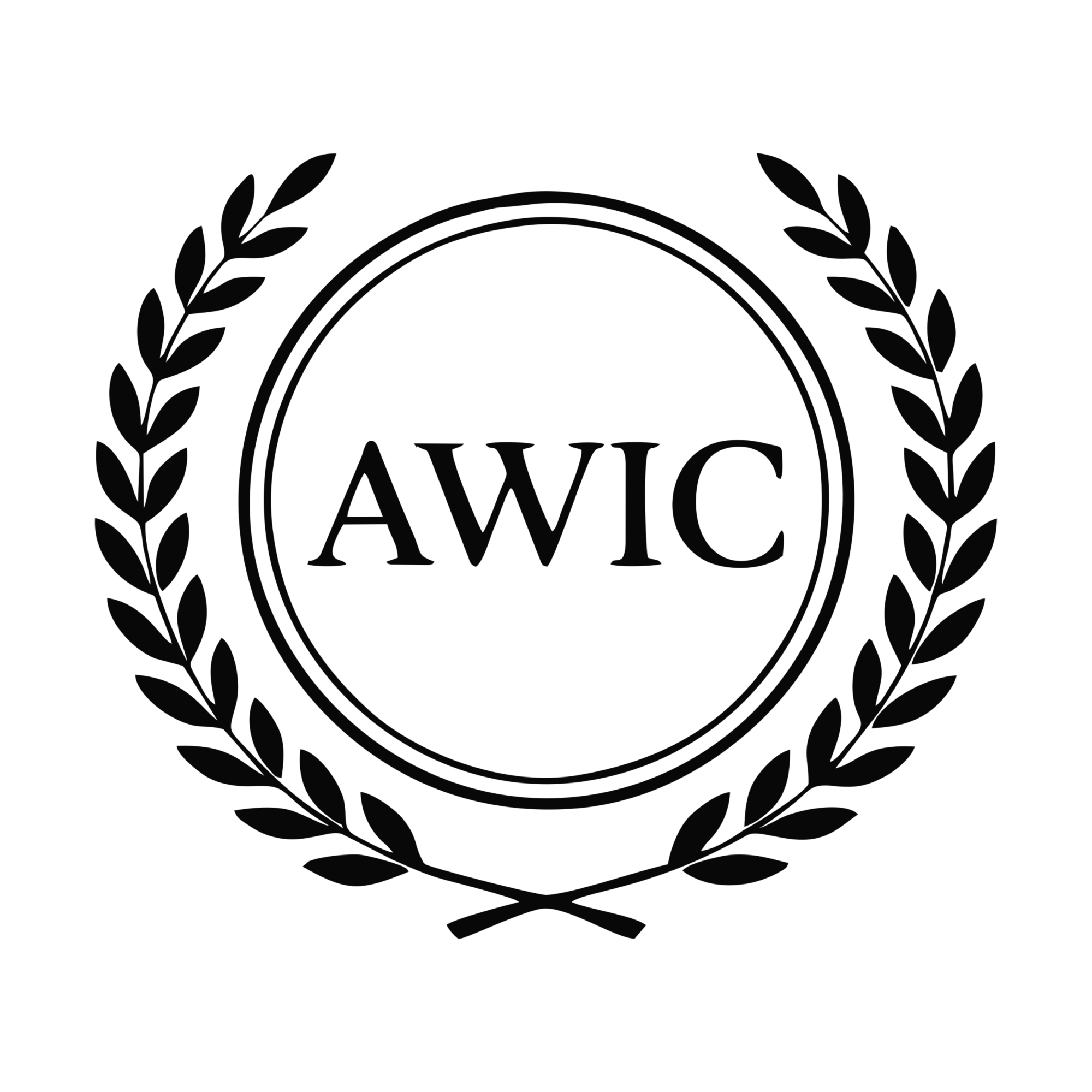 AWIC LOGO BACKLESS BLACKnnnnn
